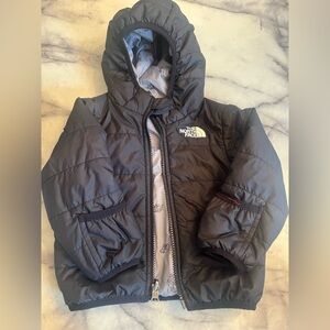 The North Face Kids Charcoal Puffer Jacket